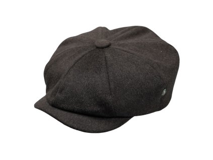 Pánska hnedá zimná vlnená šiltovka City Sport