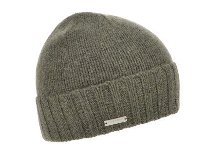 Kašmírová khaki čiapka od Seeberger - Classic Cashmere