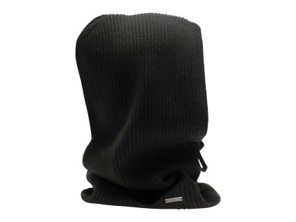Kašmírová tmavošedá čiapka/kapucňa od Seeberger - Balaclava