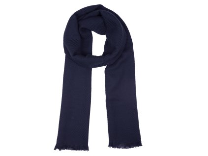 Tmavomodrá vlnená šatka Ma.Al.Bi. – 35×180 cm