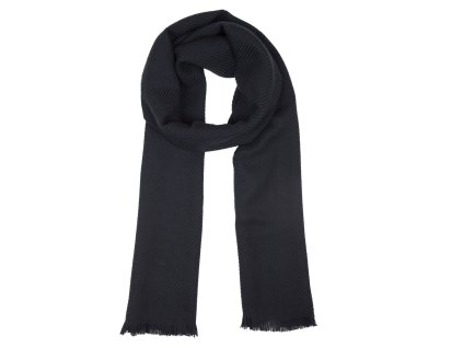 Černá vlněná šála Ma.Al.Bi. – 35×180 cm