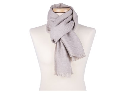 Tmavě béžová vlněná šála Ma.Al.Bi. – 35×180 cm