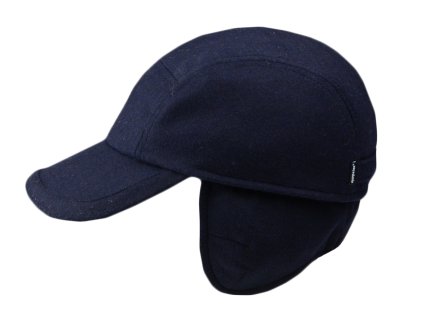 Pánska zimná modrá šiltovka - Mayser Tino (ušné chrániče) - vlna a SympaTex®