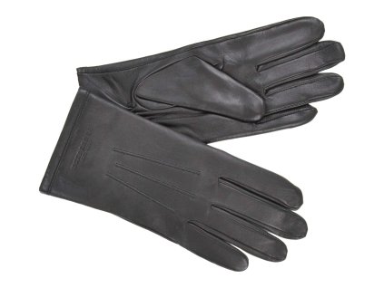 Dámske sivé(antracit) kožené rukavice teplá podšívka - Seeberger