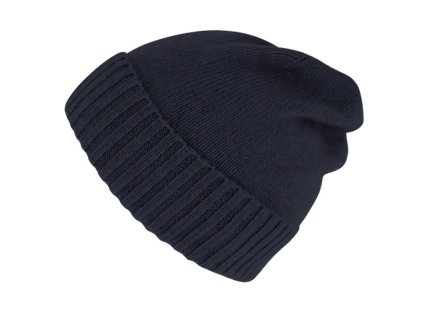 Tmavomodrá unisex čiapka Fiebig - 100 % vlna Merino