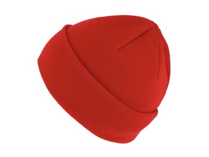 Červená unisex čiapka Fiebig - 100% Merino vlna