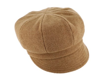 Dámska zimná béžová vlnená nepremokavá šiltovka - Sympatex