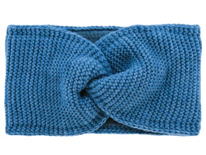 Dámska zimná čelenka - Fiebig Rifľová Modrá