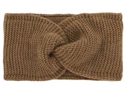 Dámska zimná čelenka - Fiebig Cognac