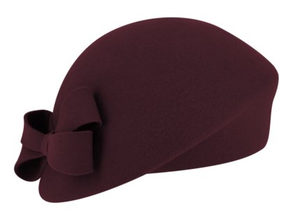 Dámska bordo plstená lodička Fiebig