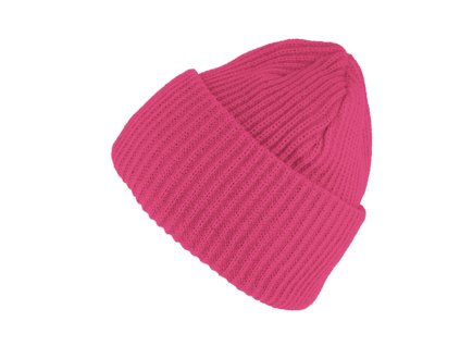Objemná pletená zimná čiapka - Fiebig Fuchsia