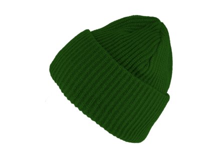 Objemná pletená zimná čiapka - Fiebig borovicová zelená