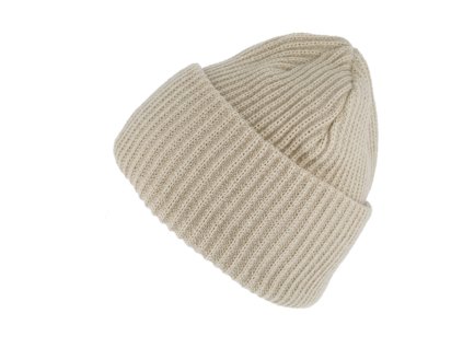 Objemná pletená zimná čiapka - Fiebig béžová
