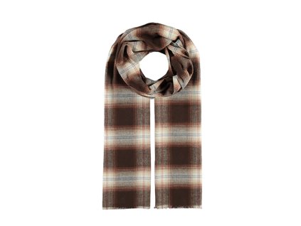 Hnedá károvaná šatka od Fiebig
