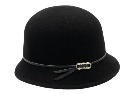 Dámsky čierny klobúk Cloche - Perry