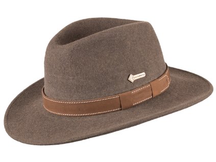 Austrálsky hnedý klobúk vlnený - PAXTON