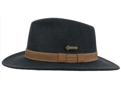 Austrálsky tmavo šedý klobúk vlnený - PAXTON