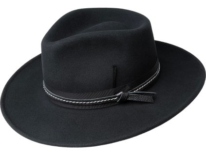 Bailey Syden – elegantný čierny klobúk s vyššou korunou
