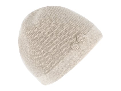 Vlnená čiapka s gombíkmi Fiebig