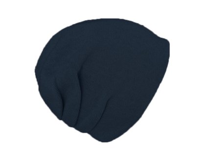Kašmírová tmavomodrá unisex čiapka Fiebig