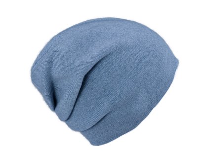 Kašmírová modrá unisex čiapka Fiebig