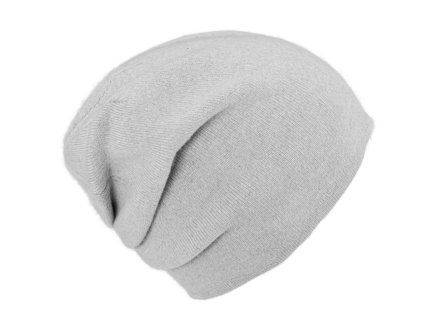Kašmírová šedá unisex čiapka od Fiebig