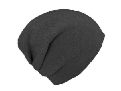 Kašmírová tmavošedá unisex čiapka od Fiebig