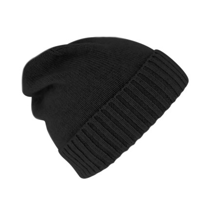 Čierna unisex čiapka s kašmírom od Fiebig