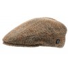 Zimná vlnená bekovka - driver cap od CTH Ericson - Harris Tweed Camel Edward