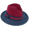 Dámsky dvojfarebný plstený klobúk od Fiebig - Aisha Burgundy