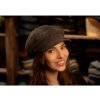 8-dielna bekovka od Mayser - Coco Tweed Newsboy Cap - čierny tvíd