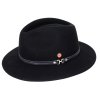 Cestovný nekrčivý vodeodolný čierny klobúk Mayser - Mathis Mayser