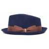 Modrý klobúk trilby - Goorin Bros Evergreen