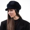 8-dielna modrá dámska bekovka od Mayser - Camila Plus Newsboy Cap - ušné klapky