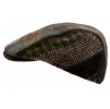 Pánska zimná vlnená bekovka - Fiebig - Harris Tweed (patchwork)