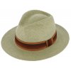 Letné khaki fedora klobúk od Fiebig - Traveller Fedora Tropez