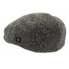 Zimná vlnená bekovka - driver cap od CTH Ericson - Harris Tweed Black