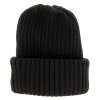 Zimná čierna unisex čiapka CTH Ericson - 100% vlna - Nelson Wool Knit