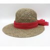 Slamený klobúk z morskej trávy s farebnou mašľou - Fiebig 1903