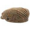 Zimná vlnená bekovka - driver cap od CTH Ericson Lucas - Harris Tweed Glen Check