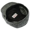 Zimná vlnená bekovka - driver cap od CTH Ericson Spencer - Harris Tweed Black