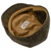 Zimná vlnená bekovka - driver cap od CTH Ericson Spencer - Harris Tweed Green