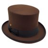 Luxusný hnedý cylinder Mayser - Top Hat