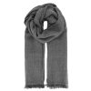 Šedá vlnená šál od Fiebig