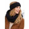 Dámska čierna zimná čelenka - Fiebig