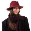 Dámsky cestovný bordový zimný klobúk Simone - Mayser