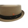 Plstený klobúk porkpie - Mayser - béžový klobúk Gareth