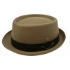 Plstený klobúk porkpie - Mayser - béžový klobúk Gareth