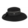 Dámsky luxusný čierny klobúk - Fléchet