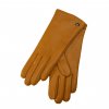 Dámske koňakové kožené rukavice vlnená podšívka - Carlsbad Hat